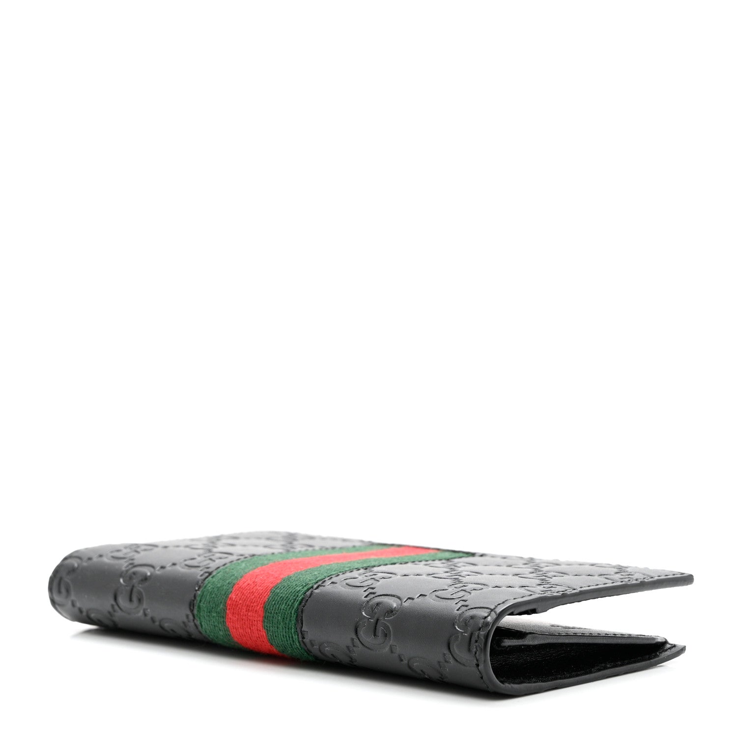 Gucci Guccissima Signature Web New Web Long Wallet Black 4 of 6