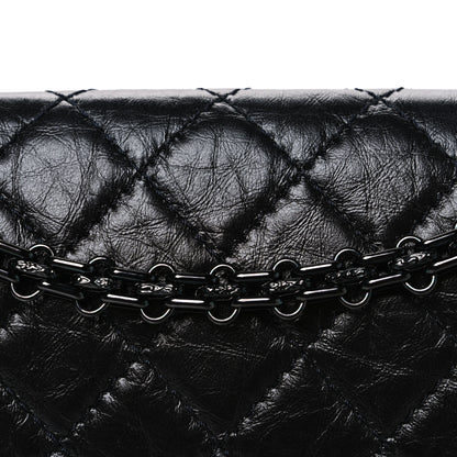 Chanel Aged Calfskin Quilted 2.55 Reissue 225 Flap  So Black 8 of 10