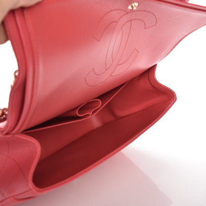 Chanel Caviar Quilted Jumbo Double Flap Dark Pink 5 of 8