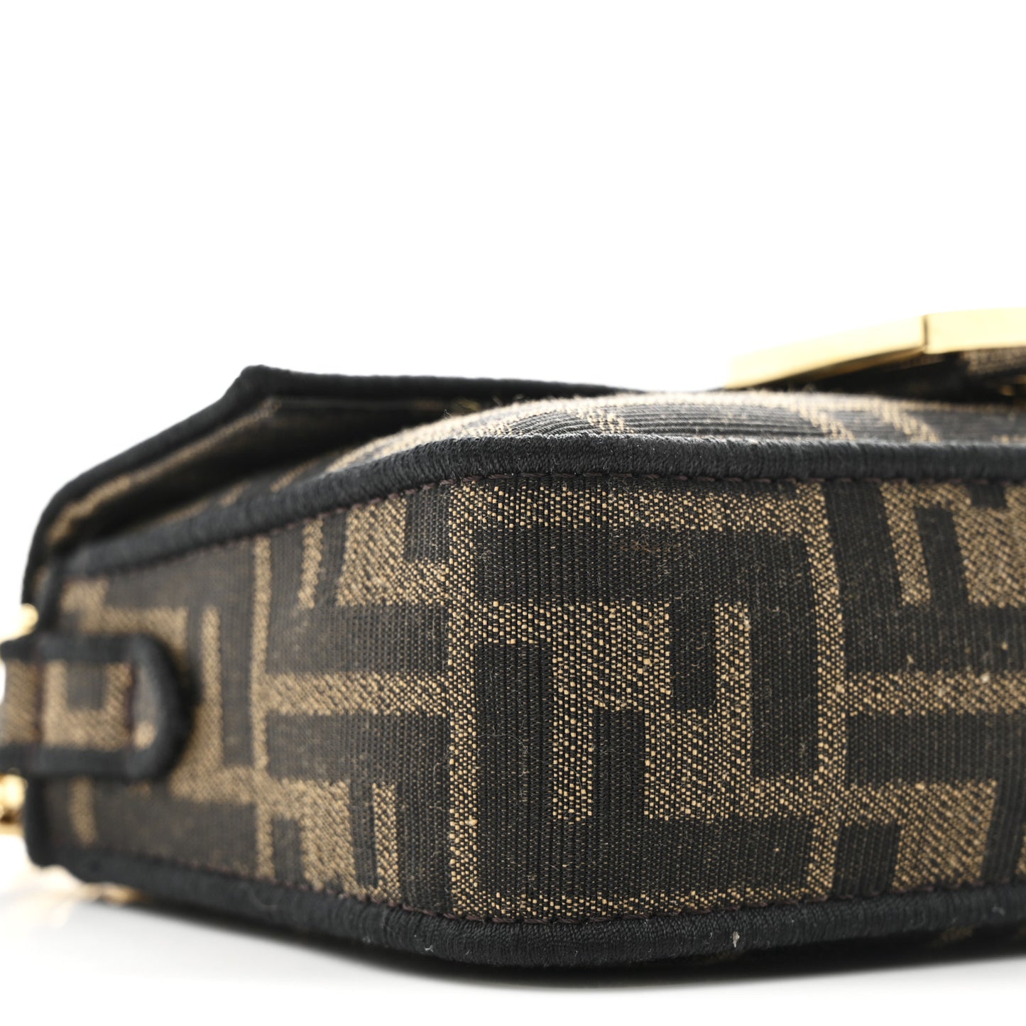 Fabric Jacquard FF 1974 Mini Baguette Tobacco Moro Black
