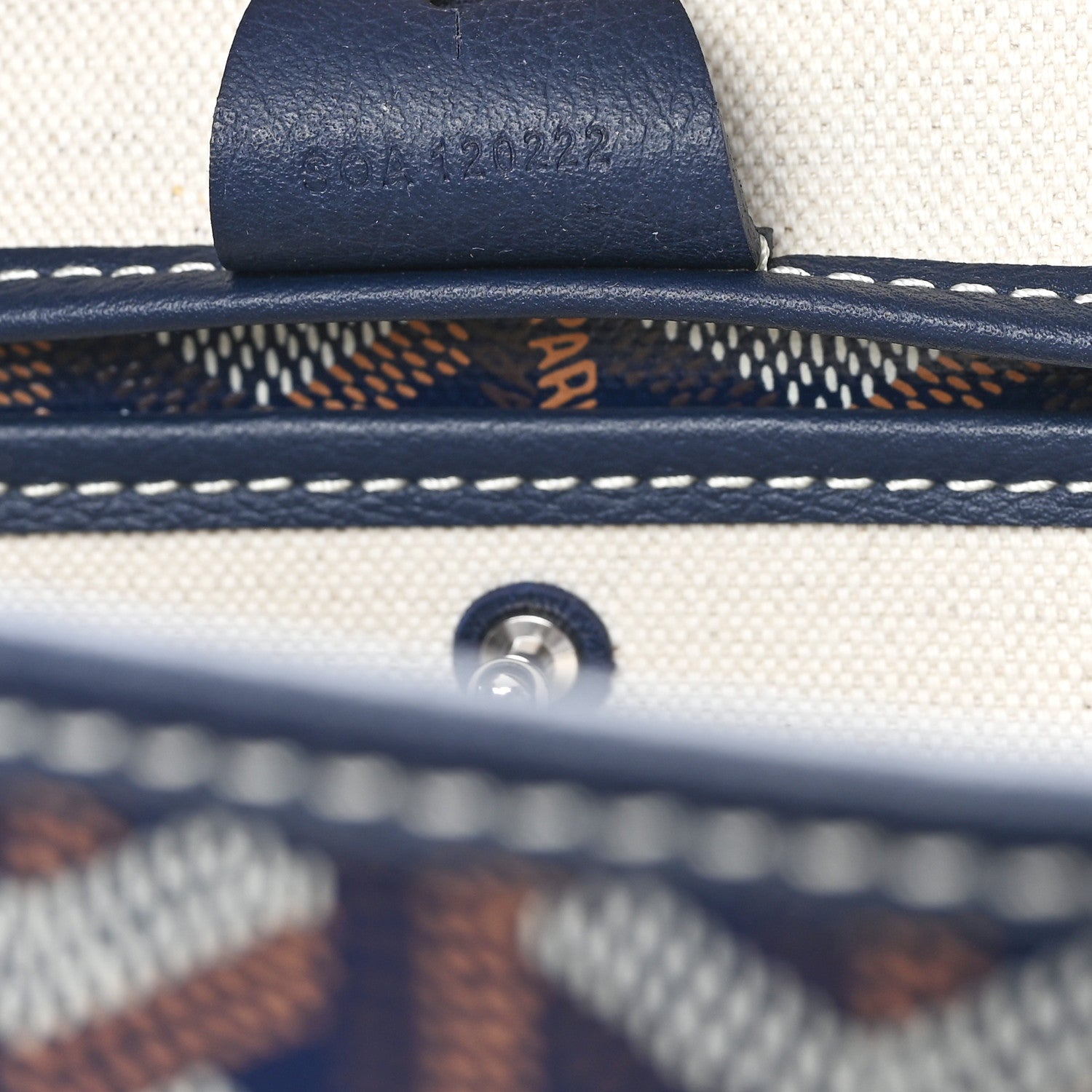 Goyard Goyardine Artois MM Navy 7 of 10