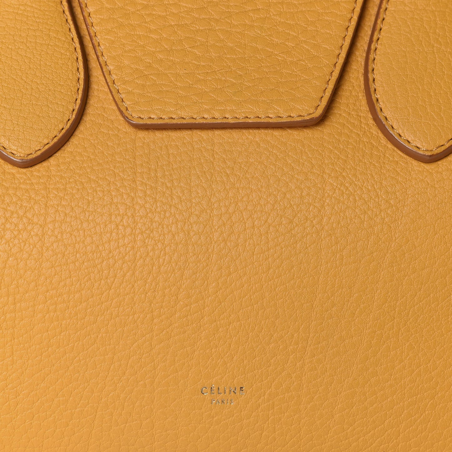 Crisped Calfskin Small Tie Knot Tote Saffron