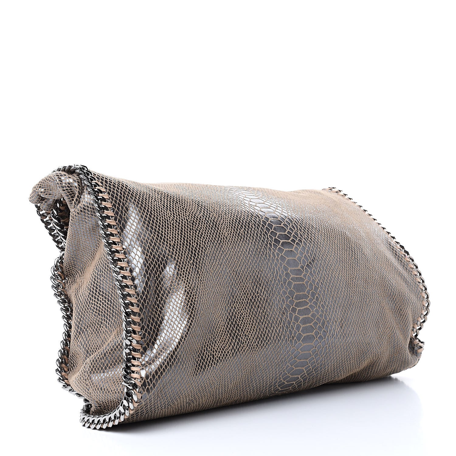 Stella McCartney Eco Python Big Falabella Tote Brown 3 of 9