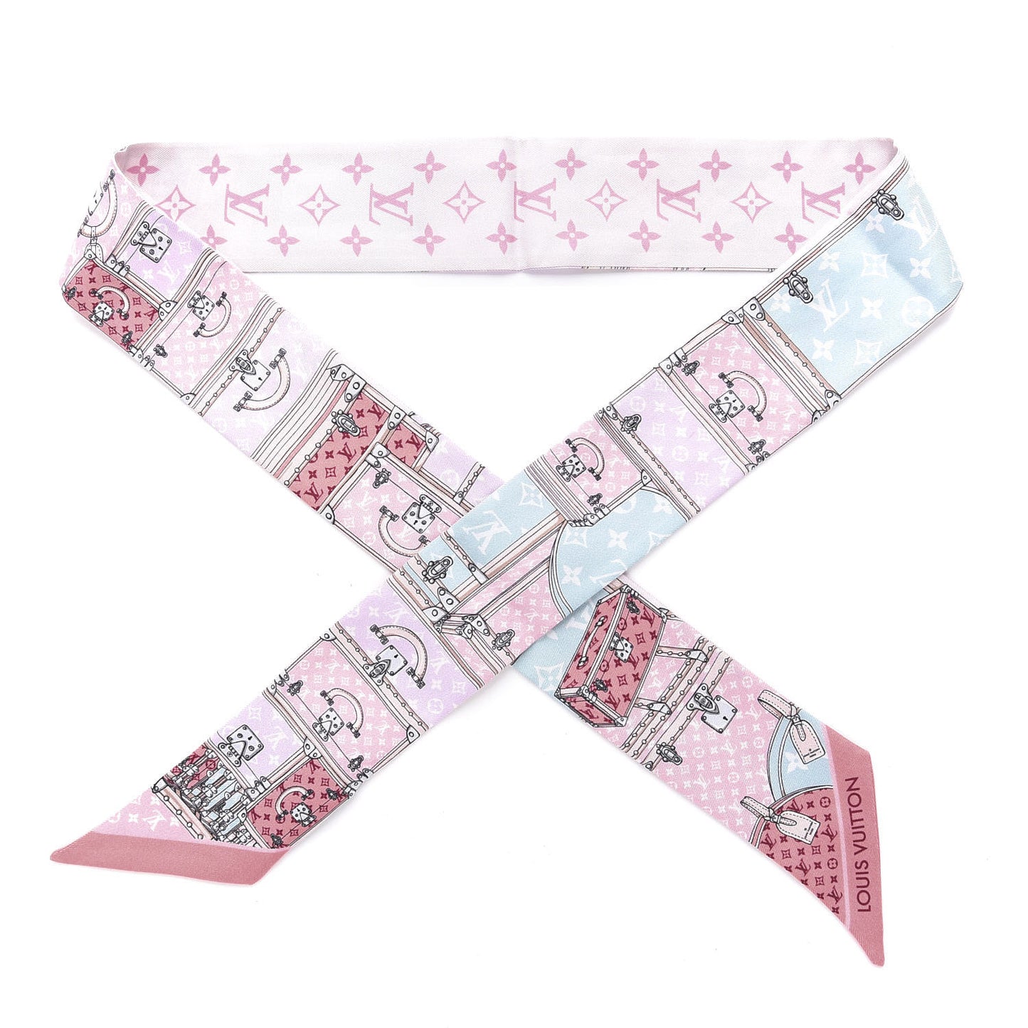 Silk Monogram Let's Go BB Bandeau Pink