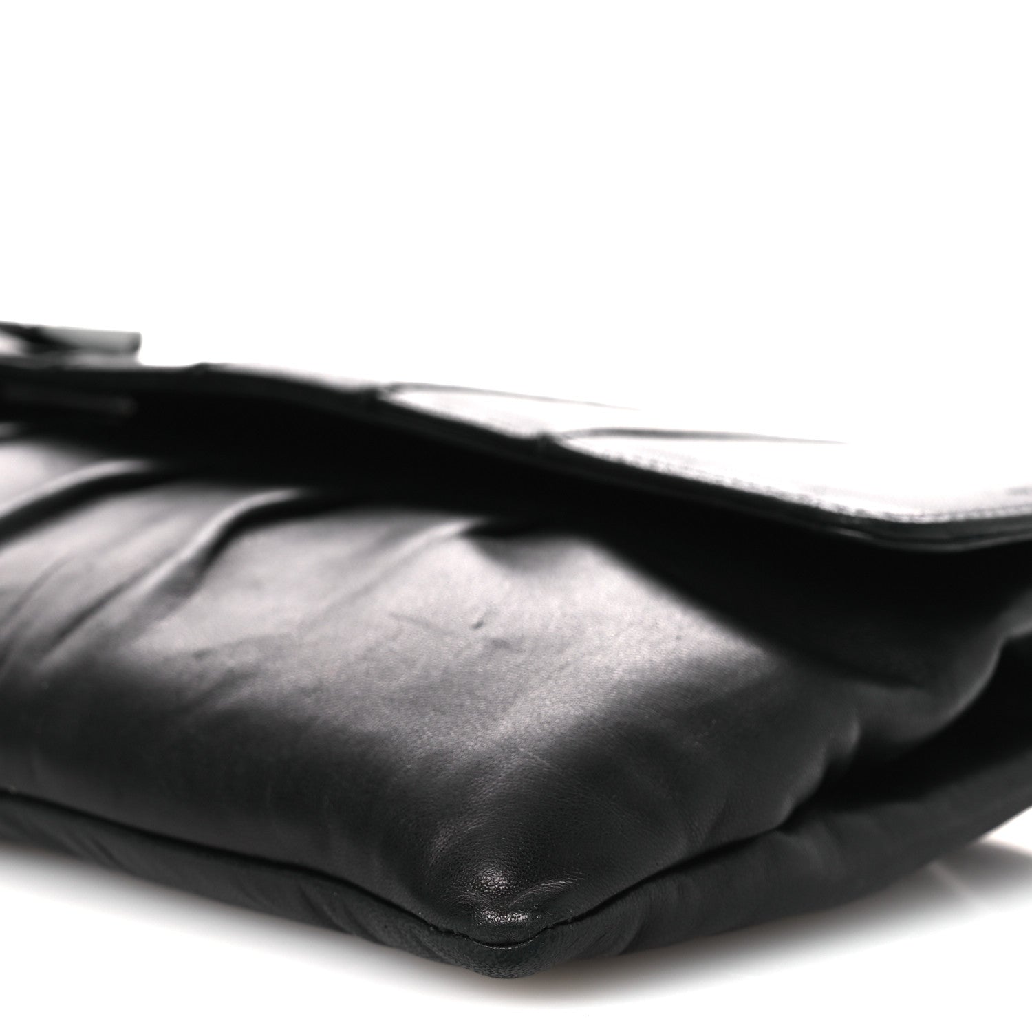 Chanel Lambskin Vertical Quilted Clutch Black 10 of 11