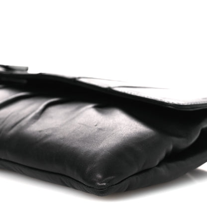 Chanel Lambskin Vertical Quilted Clutch Black 10 of 11