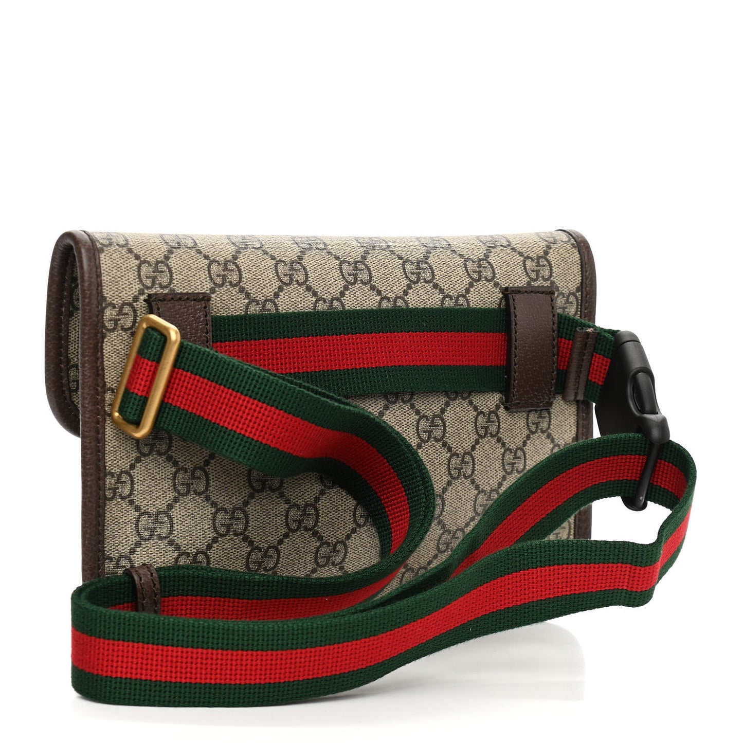 GG Supreme Monogram Neo Vintage Web Belt Bag Brown