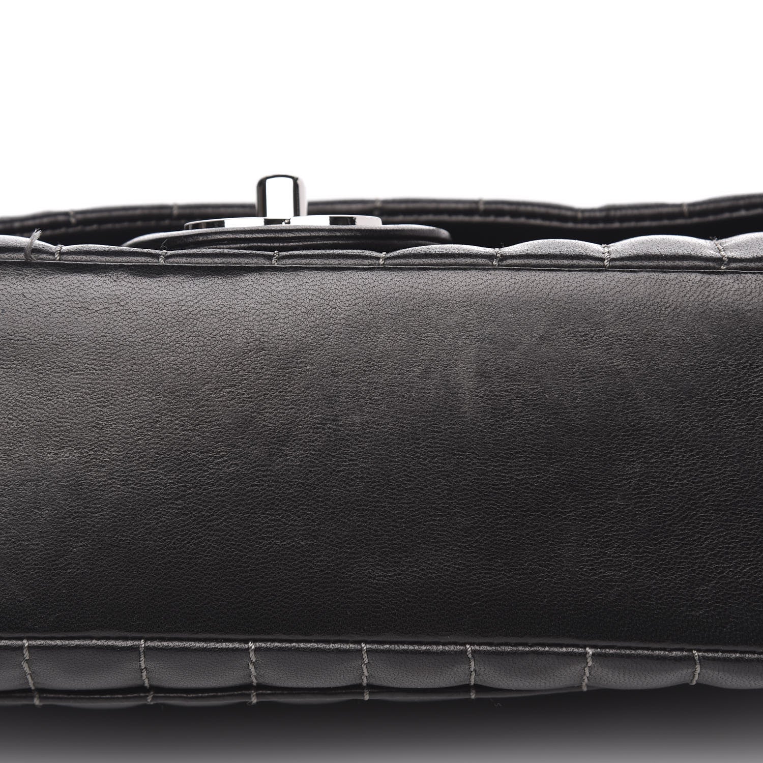 Chanel Lambskin Vertical Quilted Medium Single Flap Black 10 of 14