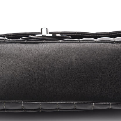 Chanel Lambskin Vertical Quilted Medium Single Flap Black 10 of 14