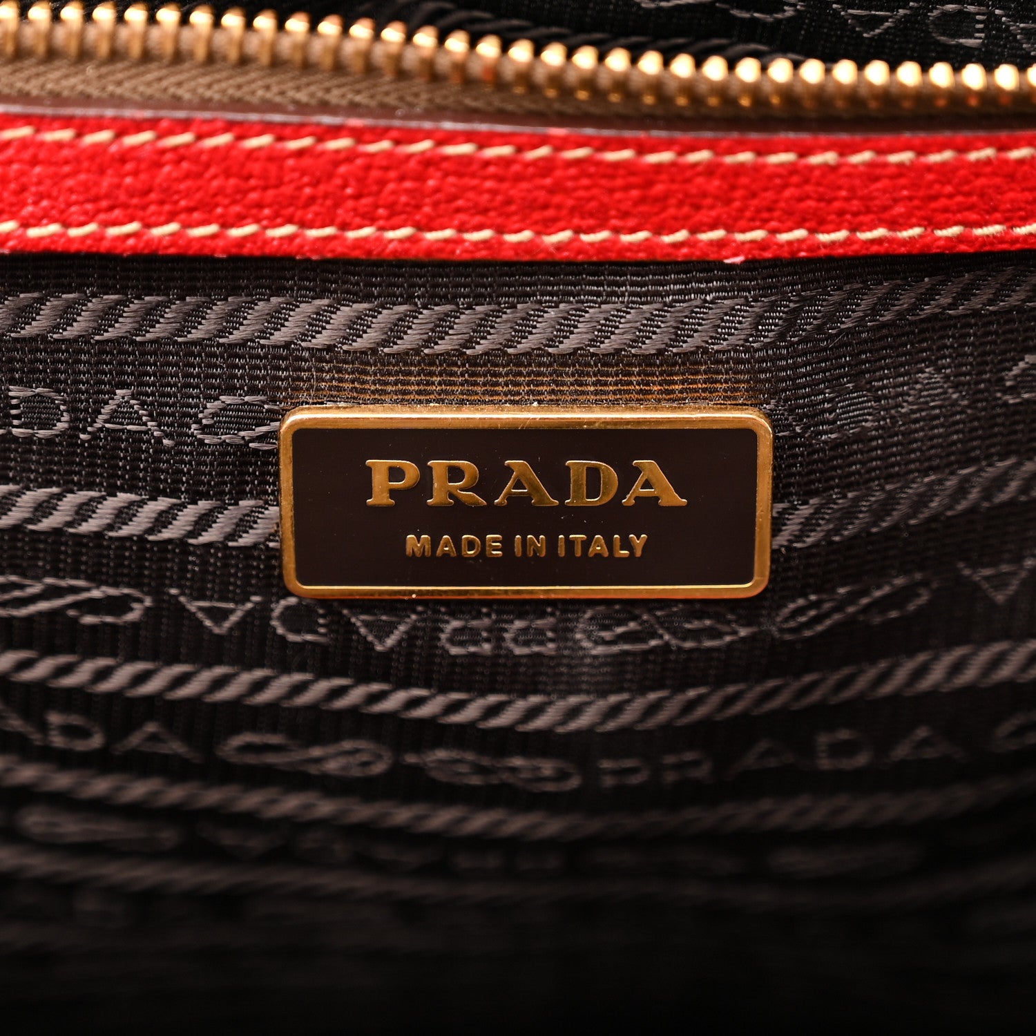 Prada Large Frame Satchel Red 6 of 19