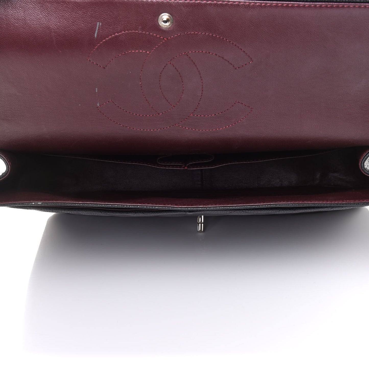 Caviar Quilted Maxi Double Flap Black