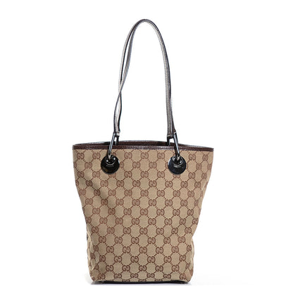 Gucci Monogram Small Eclipse Tote Brown 1 of 7