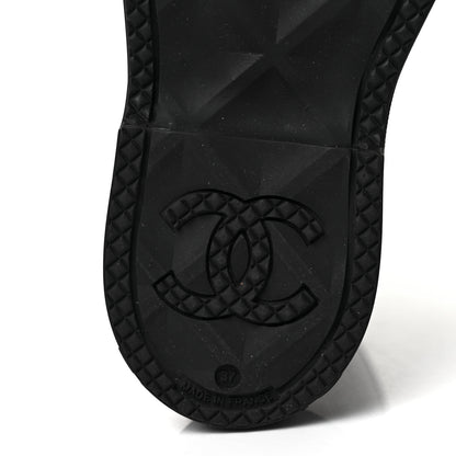 Chanel Caoutchouk CC High Boots 37 Black 7 of 7