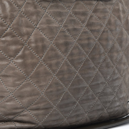 Chanel Iridescent Calfskin Quilted In The Mix Shopping Tote Dark Grey 10 of 13