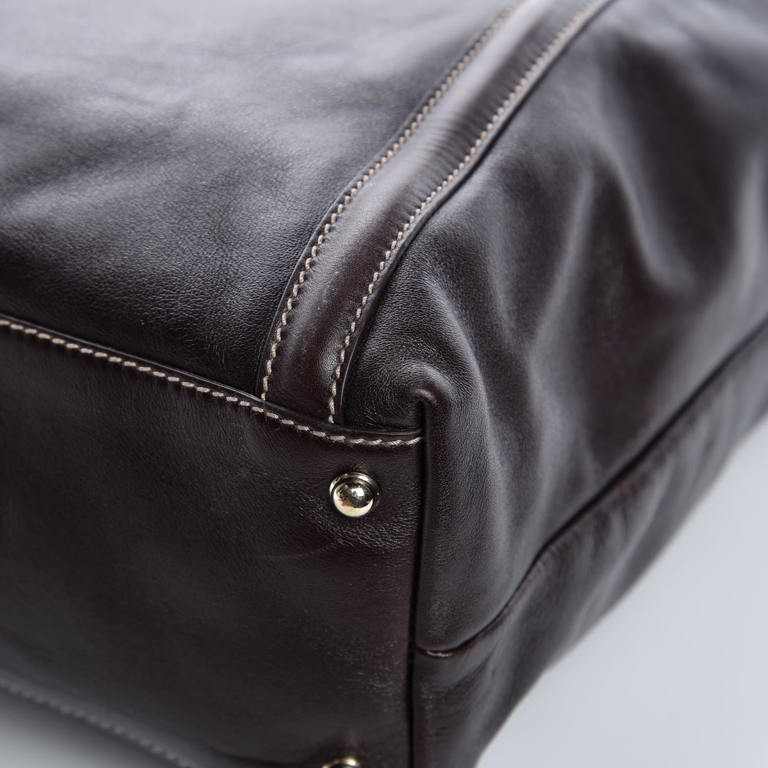 Gucci Calfskin Large Britt Shoulder Bag Dark Brown 11 of 11