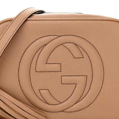 Gucci Pebbled Calfskin Small Soho Disco Bag Camelia 8 of 11
