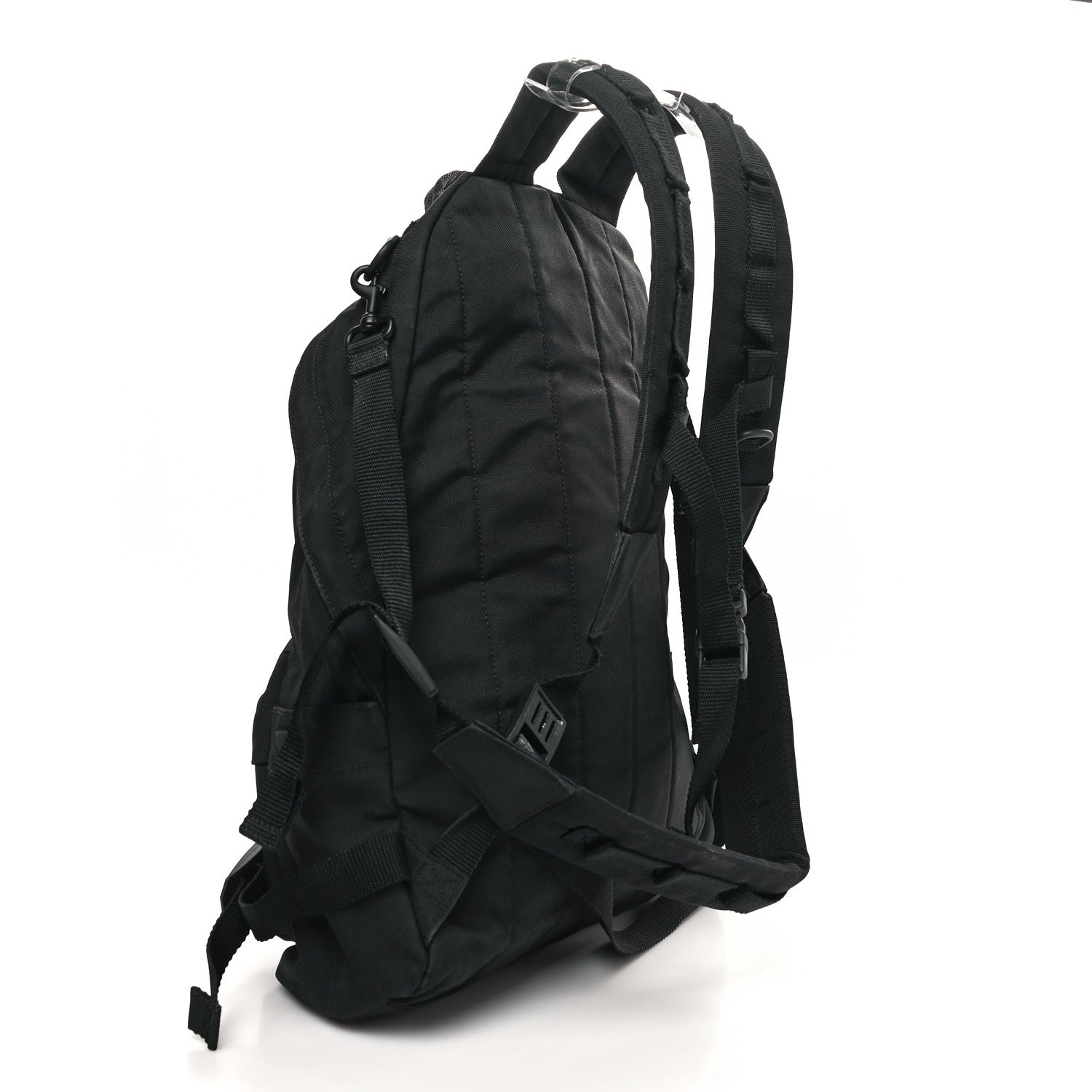 Balenciaga Nylon Logo Embroidered Medium Army Multicarry Backpack Black 3 of 11