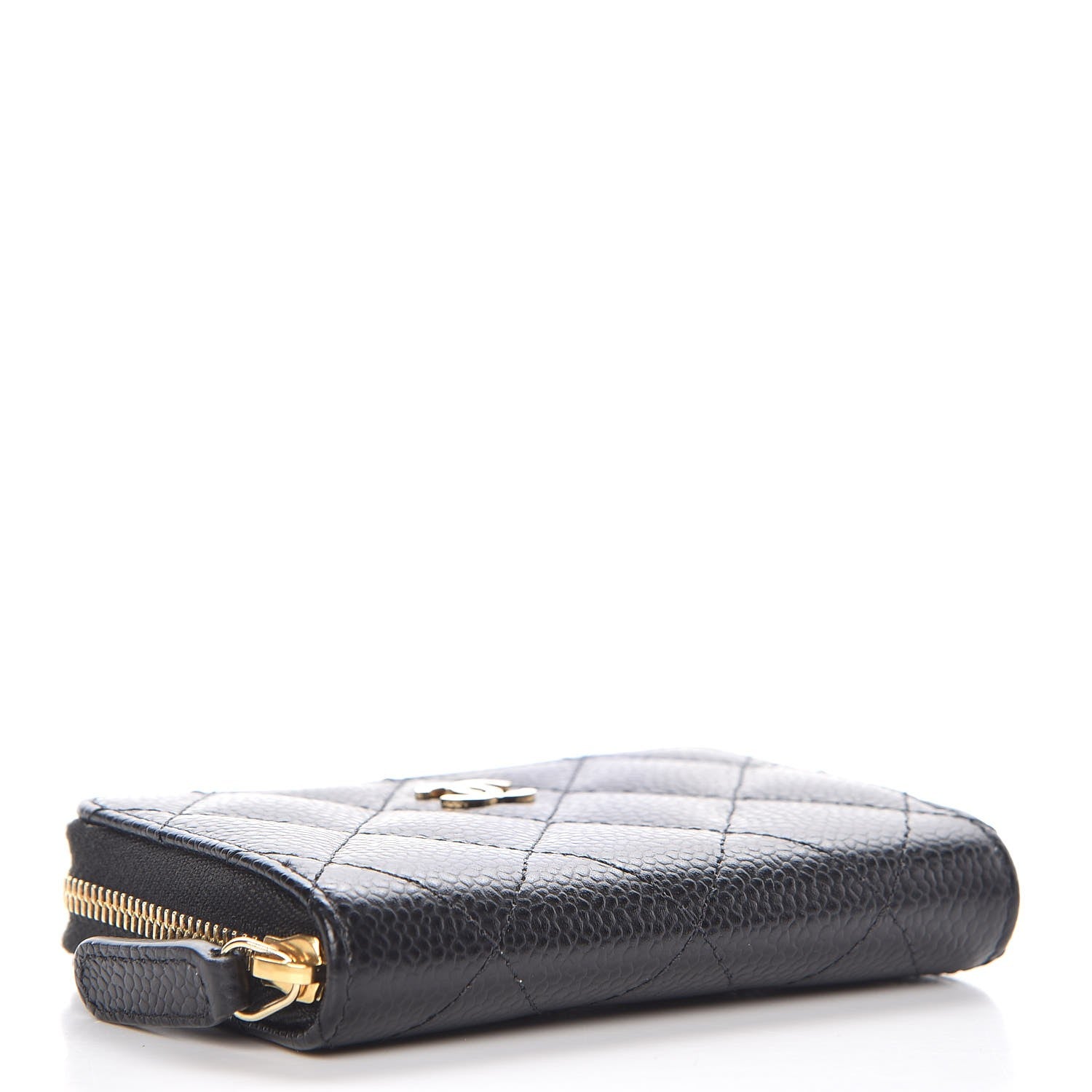 Chanel Caviar Quilted Zip Coin Purse Black 4 of 8