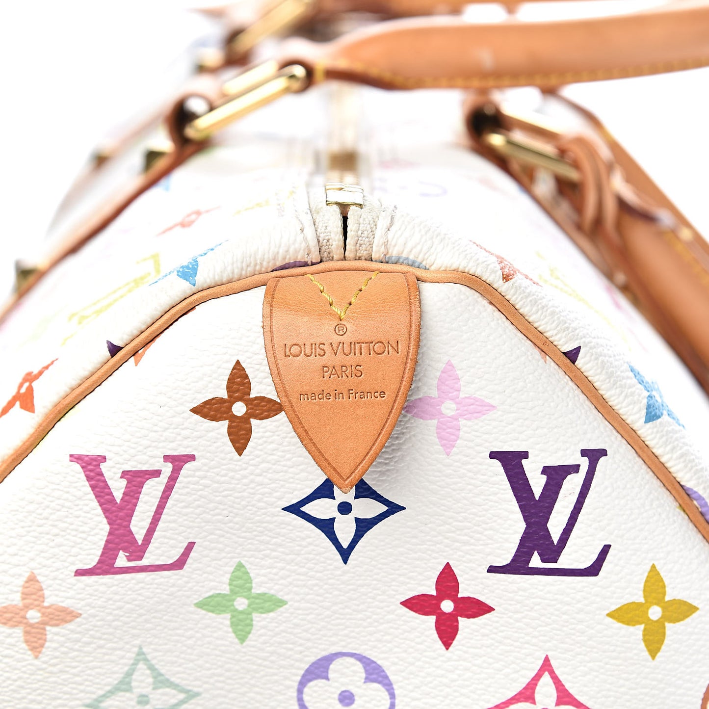 Monogram Multicolor Keepall 45 White
