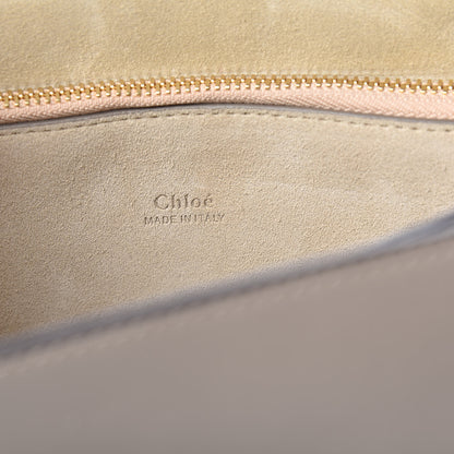 Chloe Calfskin Suede Medium Faye Shoulder Bag Motty Grey 6 of 9