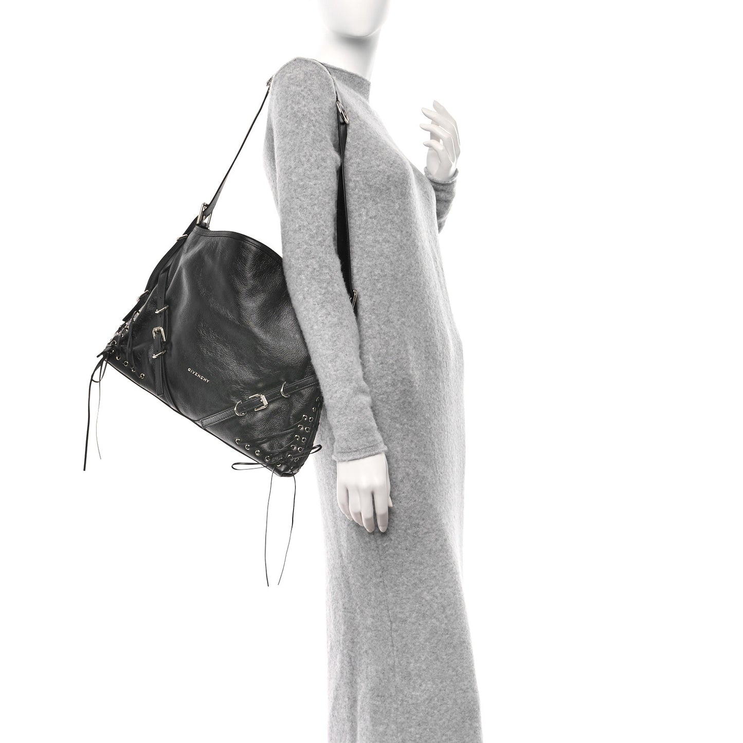 Calfskin Medium Voyou Bag Black