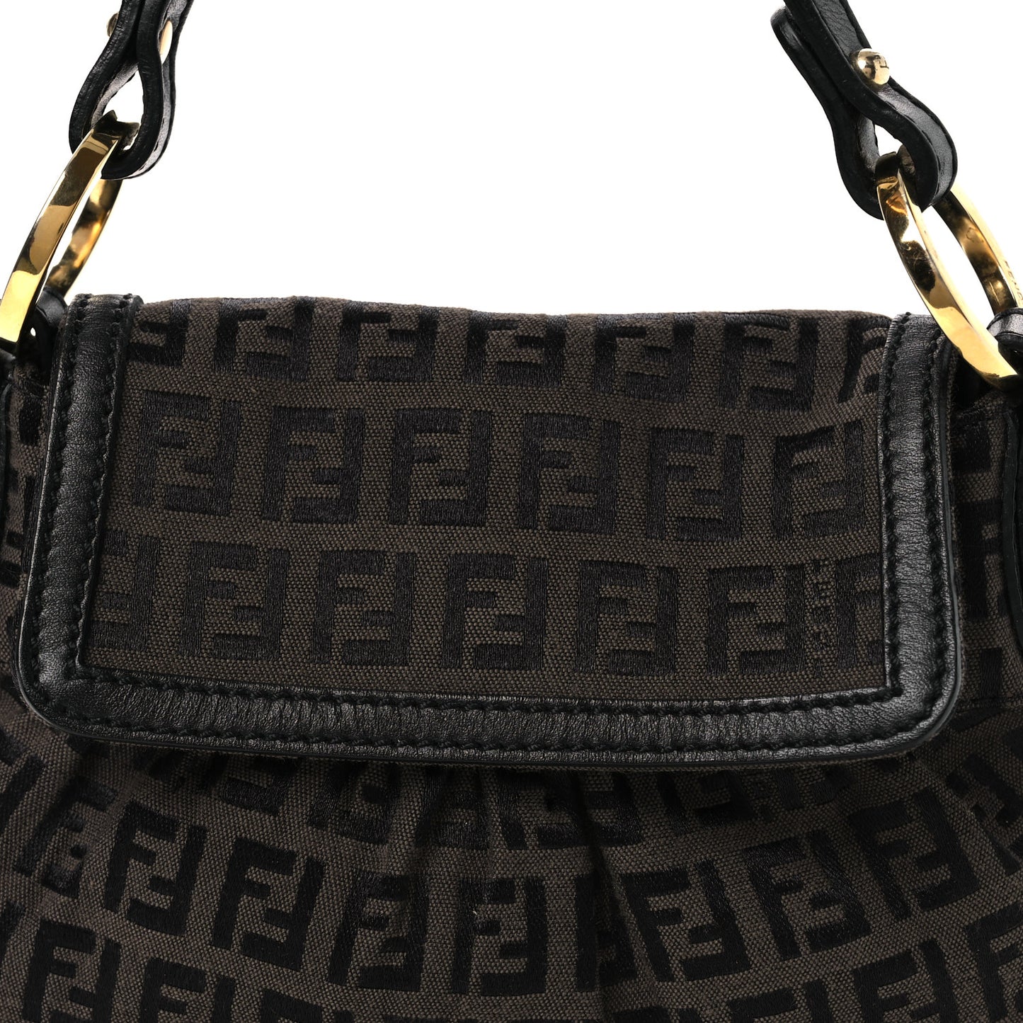 Zucchino Mini Chef Shoulder Bag Tobacco Moro Black