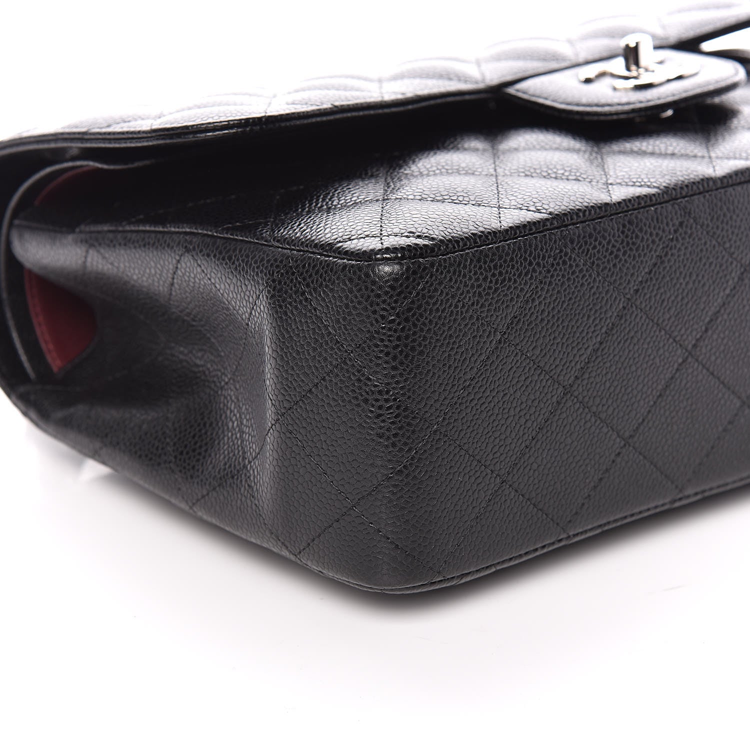 Chanel Caviar Quilted Jumbo Double Flap Black 8 of 10