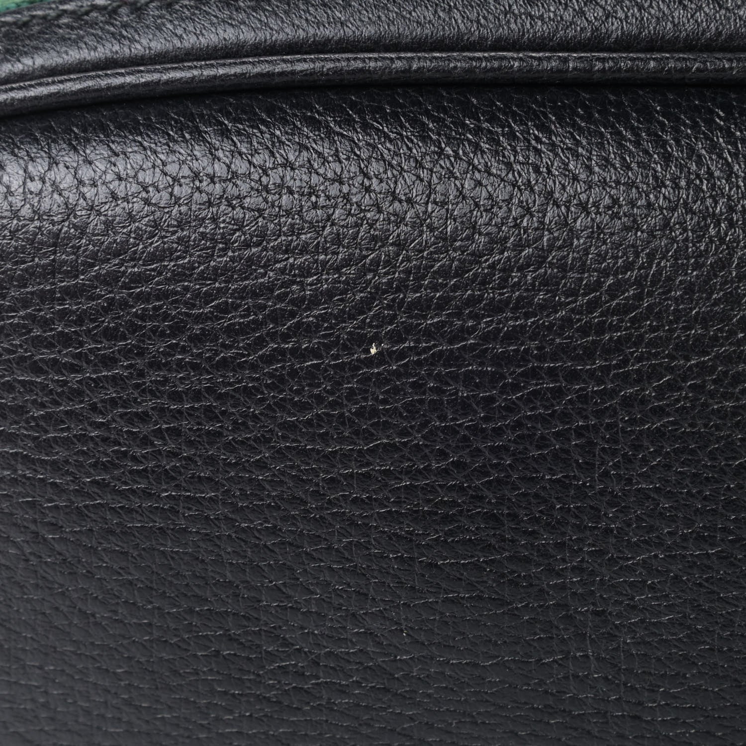 Gucci Velvet GG Monogram Textured Calfskin Web Bucket Bag Brown Black 4 of 5