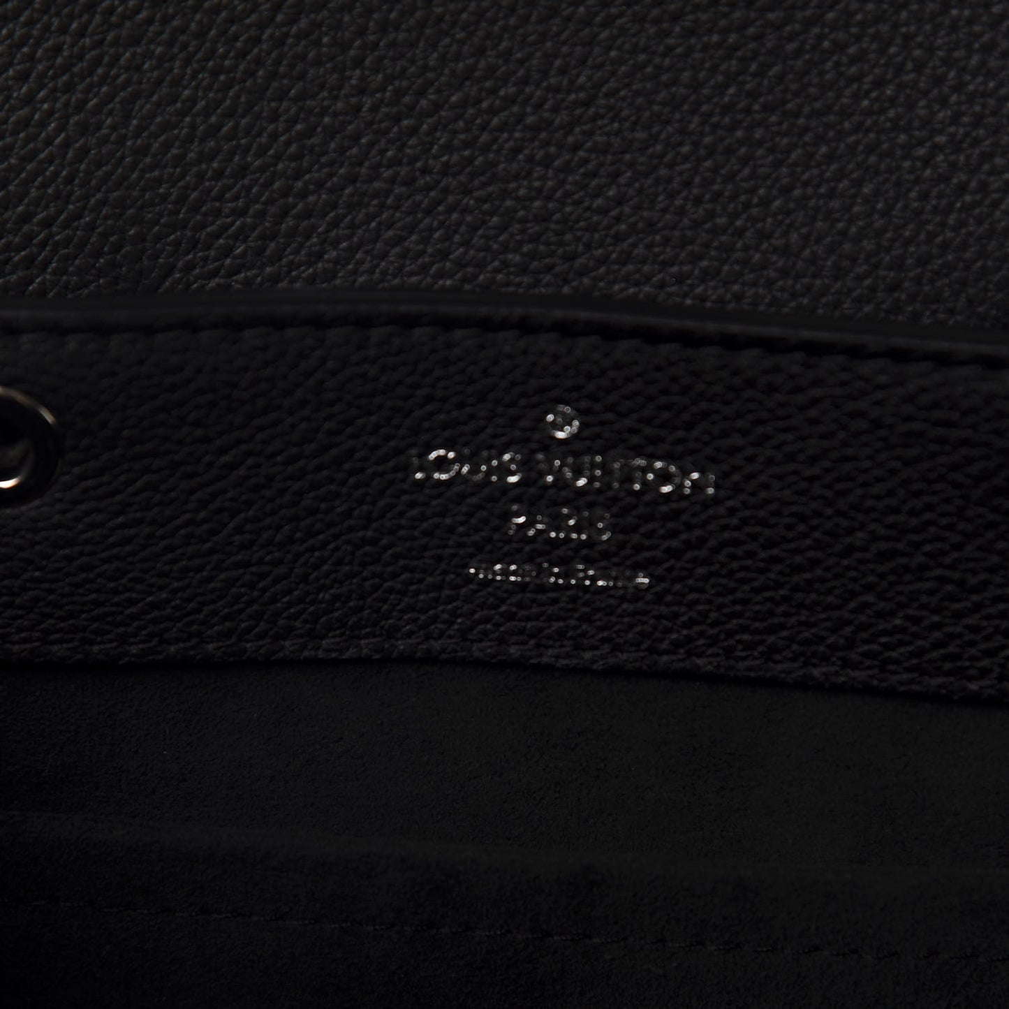 Calfskin Lockme Backpack Black