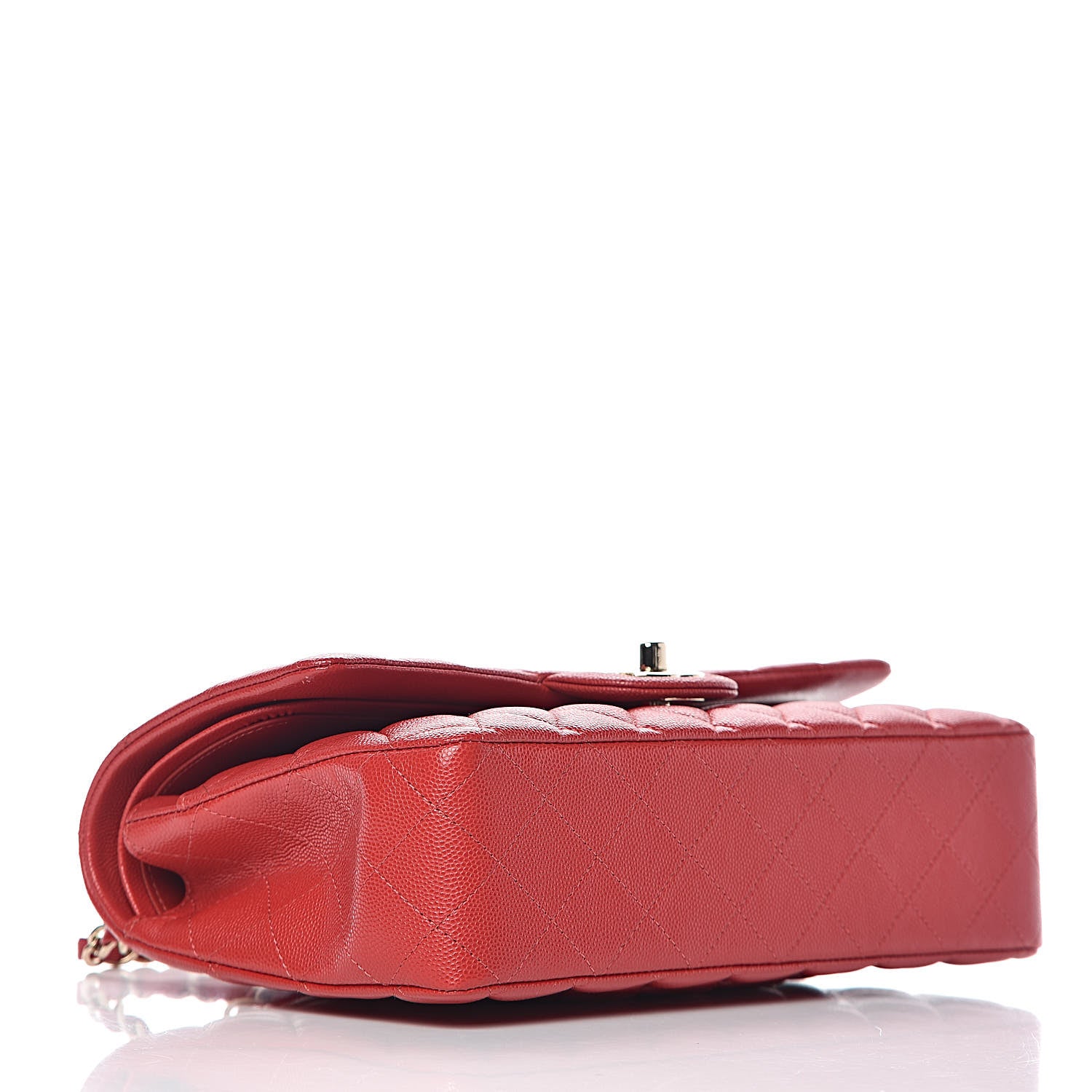 Chanel Caviar Quilted Medium Double Flap Red 4 of 10