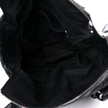 Chanel Distressed Lambskin Vintage Ligne Lady Braid Tote Black 5 of 16