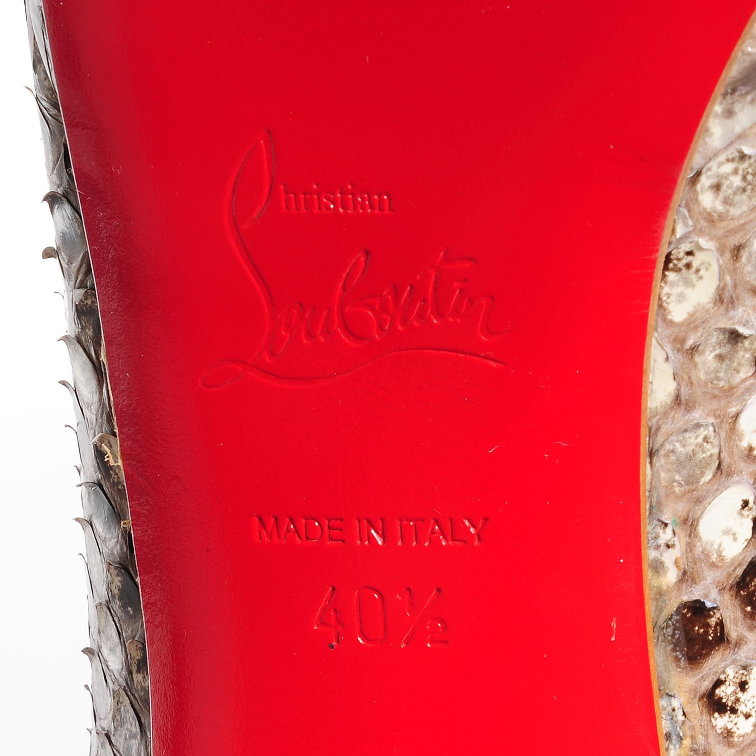 Christian Louboutin Python New Simple 120 Pumps 40.5 Indio 6 of 6
