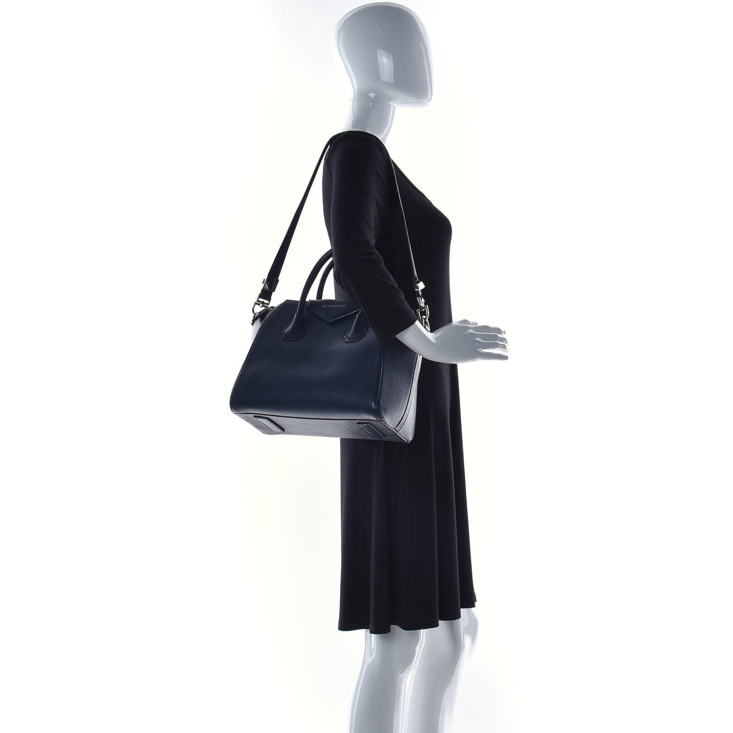 Givenchy Sugar Goatskin Small Antigona Night Blue 3 of 17