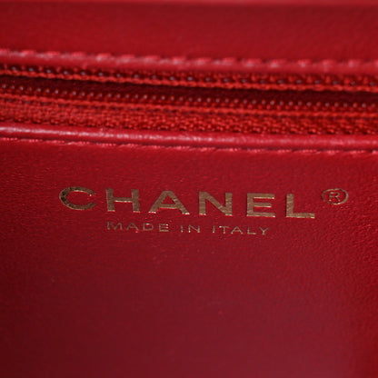 Chanel Lambskin Quilted Small Trendy CC Bowling Bag Red 7 of 16
