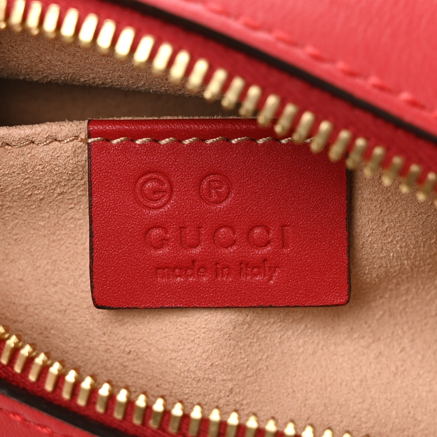 Gucci GG Supreme Monogram Blooms Mini Chain Shoulder Bag Beige Blue Navy Hibiscus Red 6 of 9