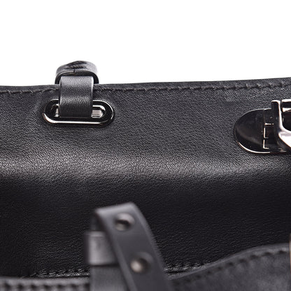 Valentino Garavani Vitello Small Rockstud Tote Black 7 of 13