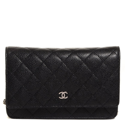 Chanel Caviar Quilted Wallet On Chain WOC Black 1 of 9