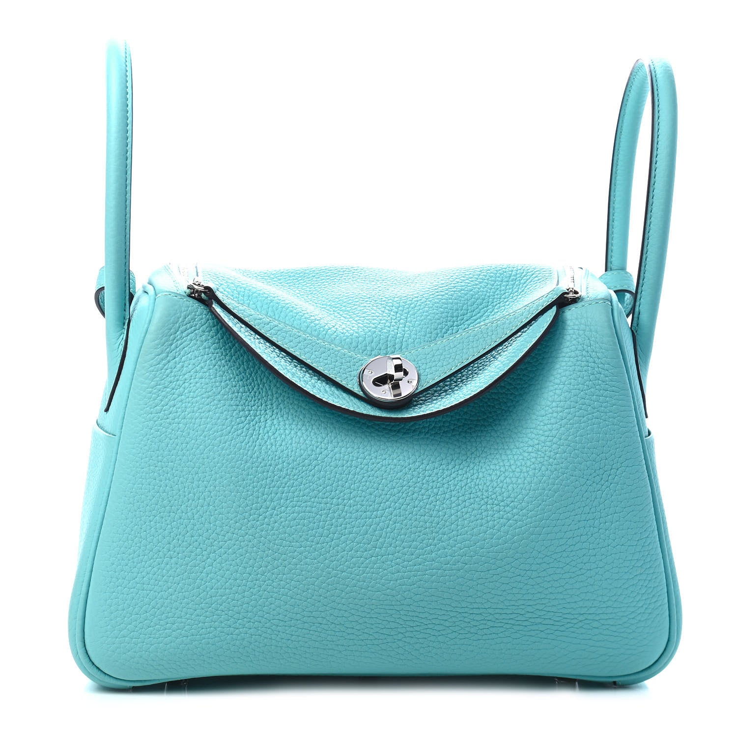 Hermes Taurillon Clemence Lindy 26 Bleu Atoll 1 of 9