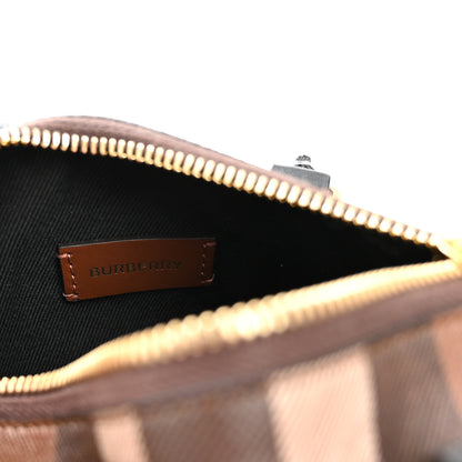 Burberry E-canvas Check Mini Bowling Bag Dark Birch Brown 6 of 9