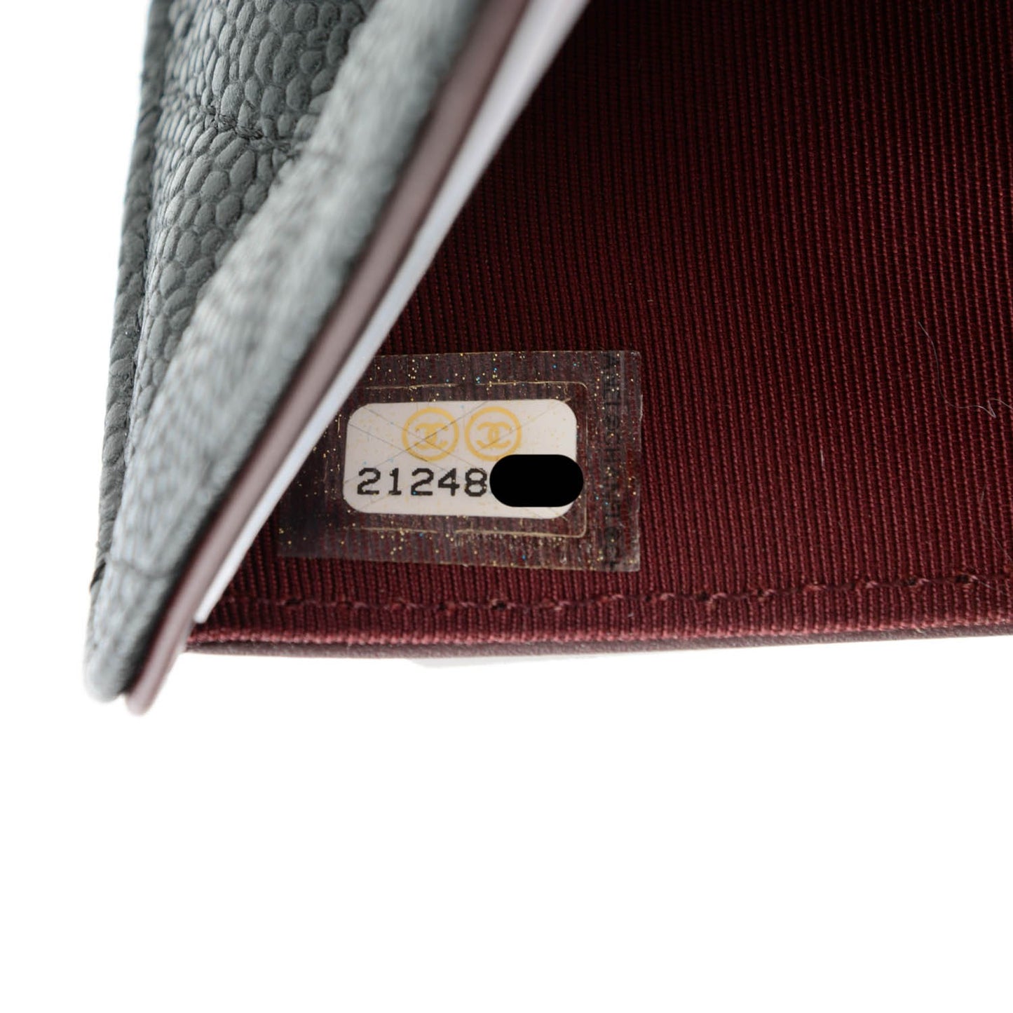 Caviar Quilted Zipped Pocket Wallet Black