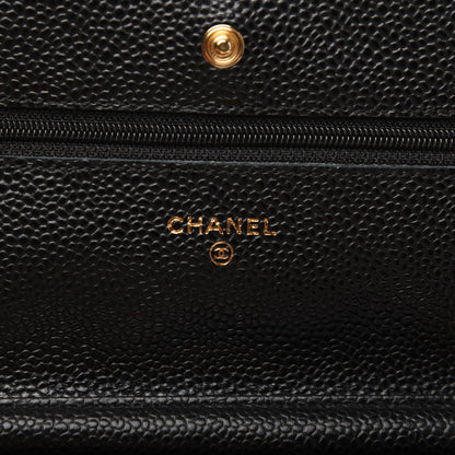 Chanel Caviar Quilted Wallet On Chain WOC Black 8 of 19