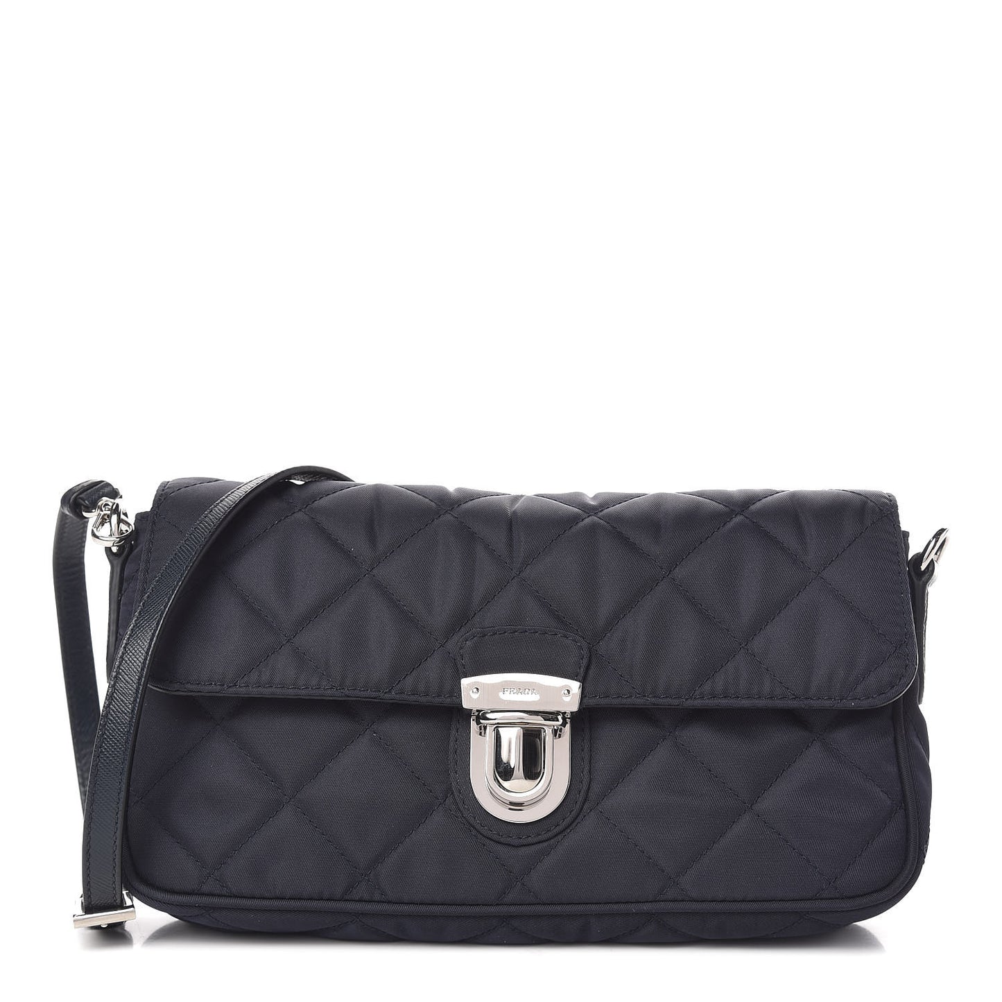 Nylon Tessuto Quilted Flap Navy