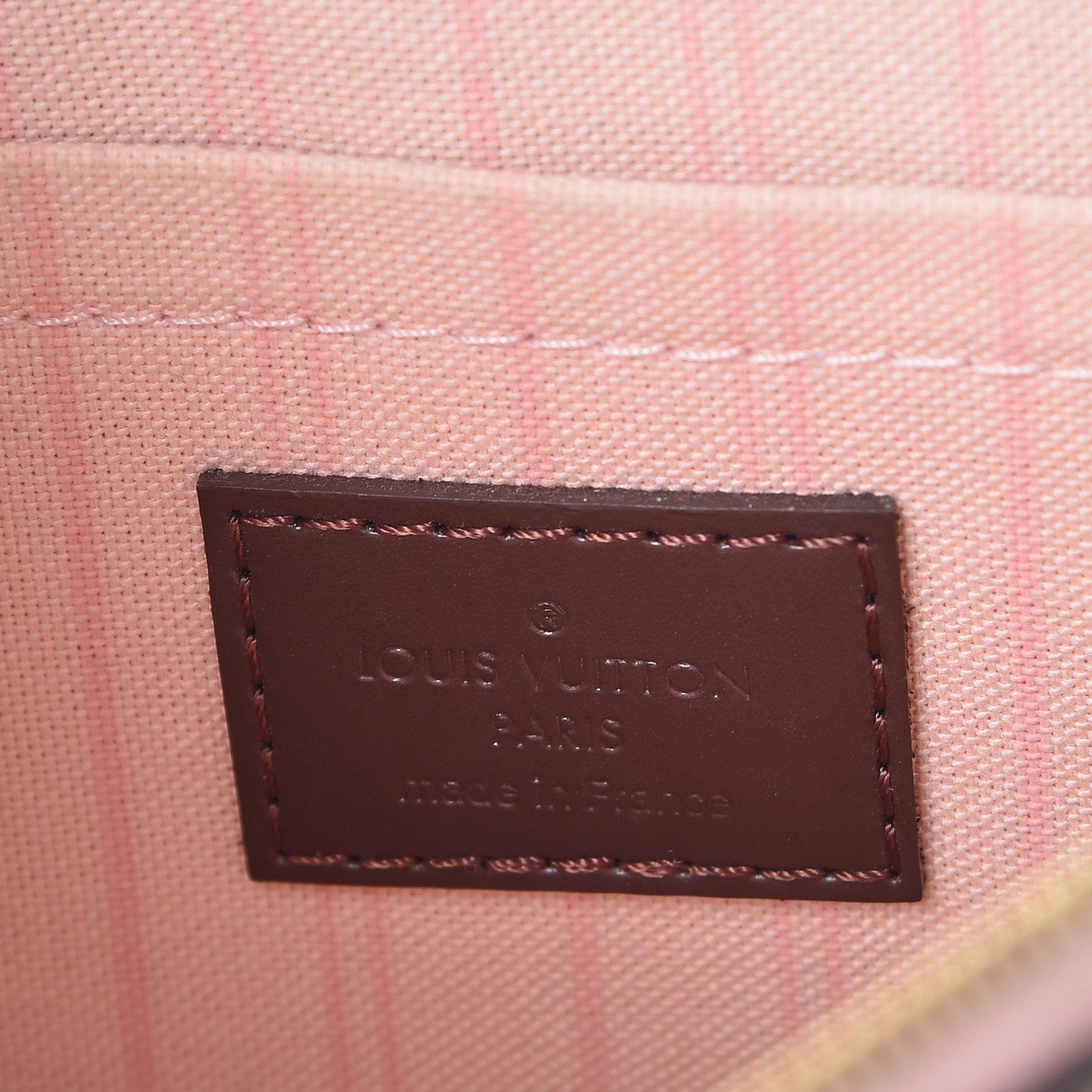 Louis Vuitton Damier Ebene Neverfull MM GM Pochette Rose Ballerine 6 of 8