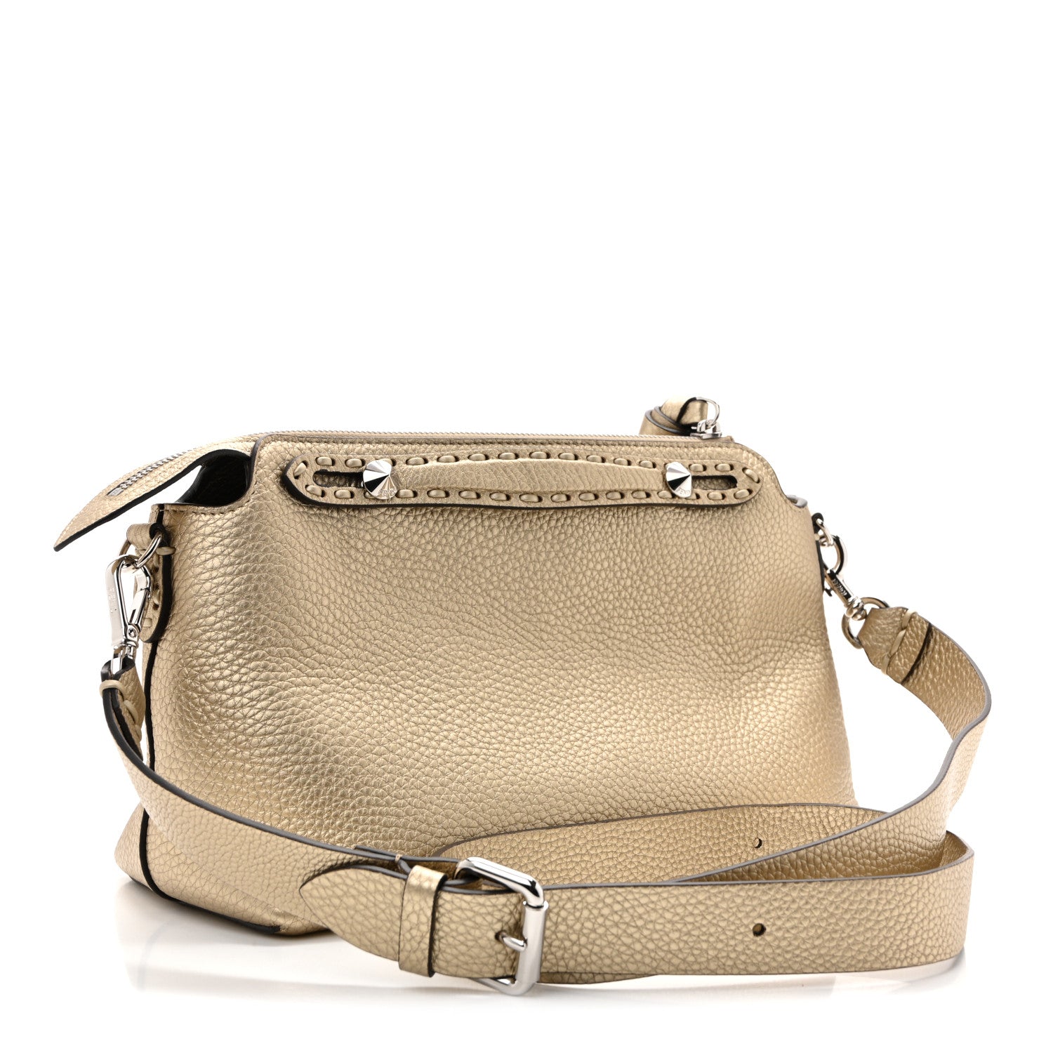 Fendi Cuoio Romano Selleria Medium By The Way Boston Bag Gold 3 of 12