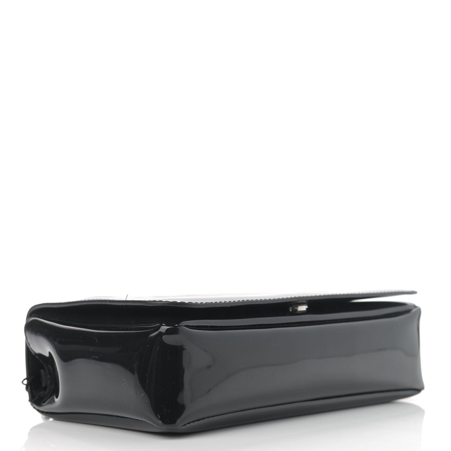 Patent Kingdom Flap Crossbody Black