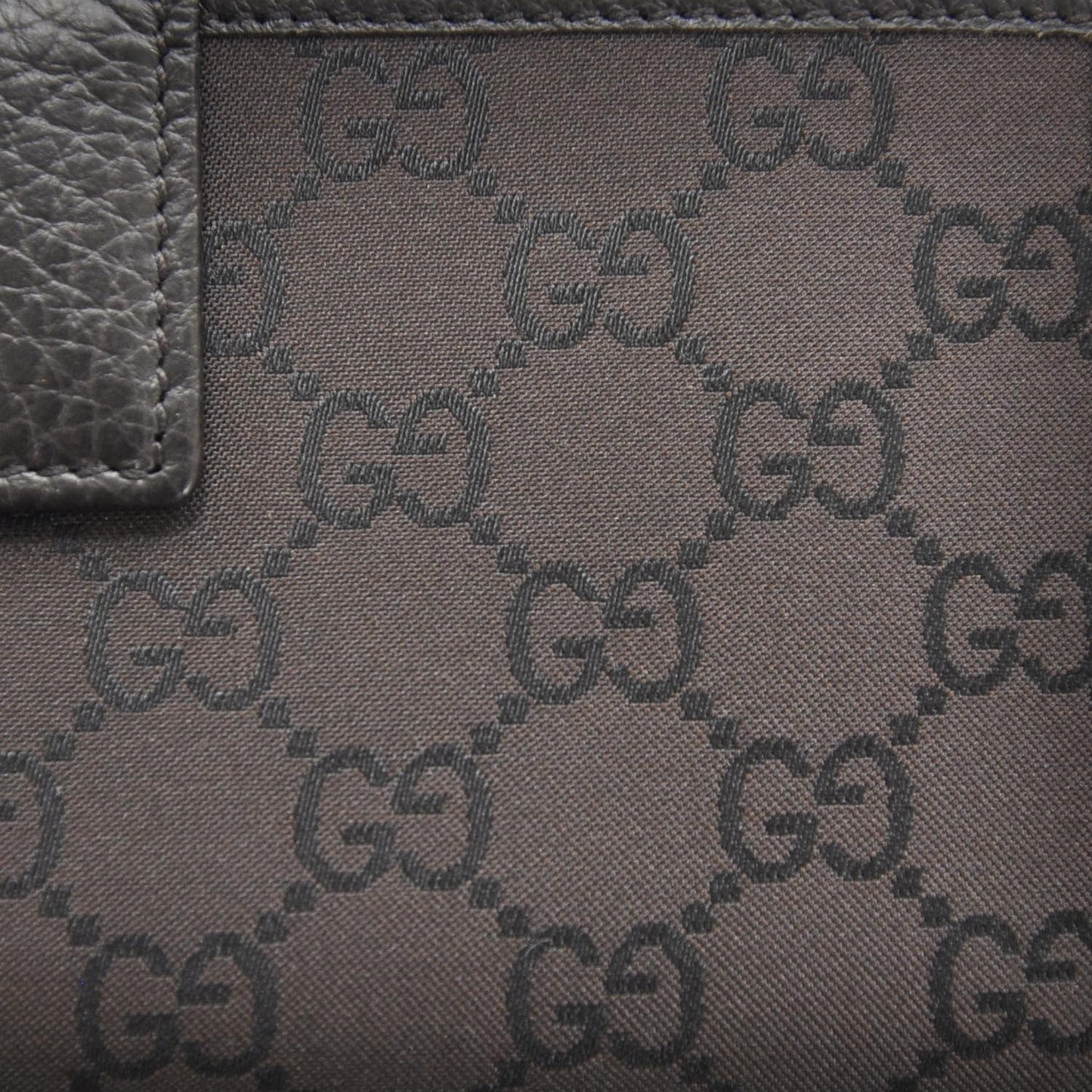 Monogram Nylon Leather Continental Wallet Brown