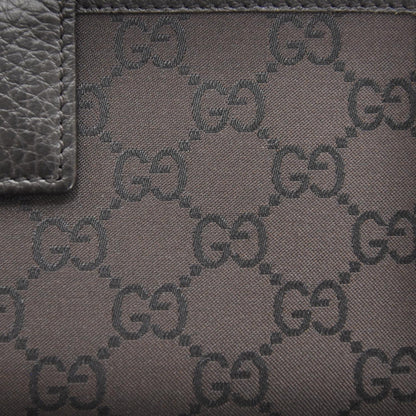Gucci Monogram Nylon Leather Continental Wallet Brown 9 of 9