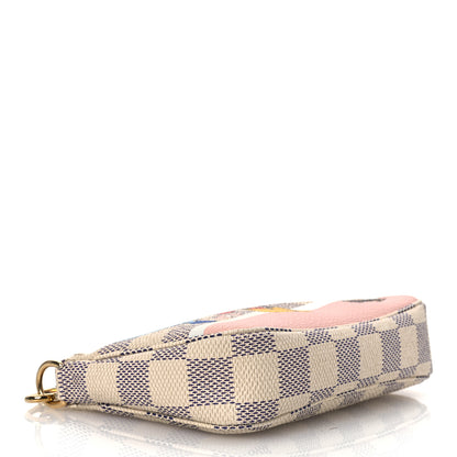 Louis Vuitton Damier Azur 2018 Christmas Animation Mini Pochette Accessories 4 of 11