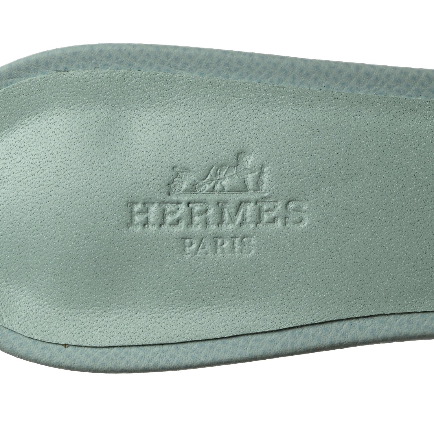 Hermes Epsom Oasis Sandals 37.5 Vert Embrun 6 of 9