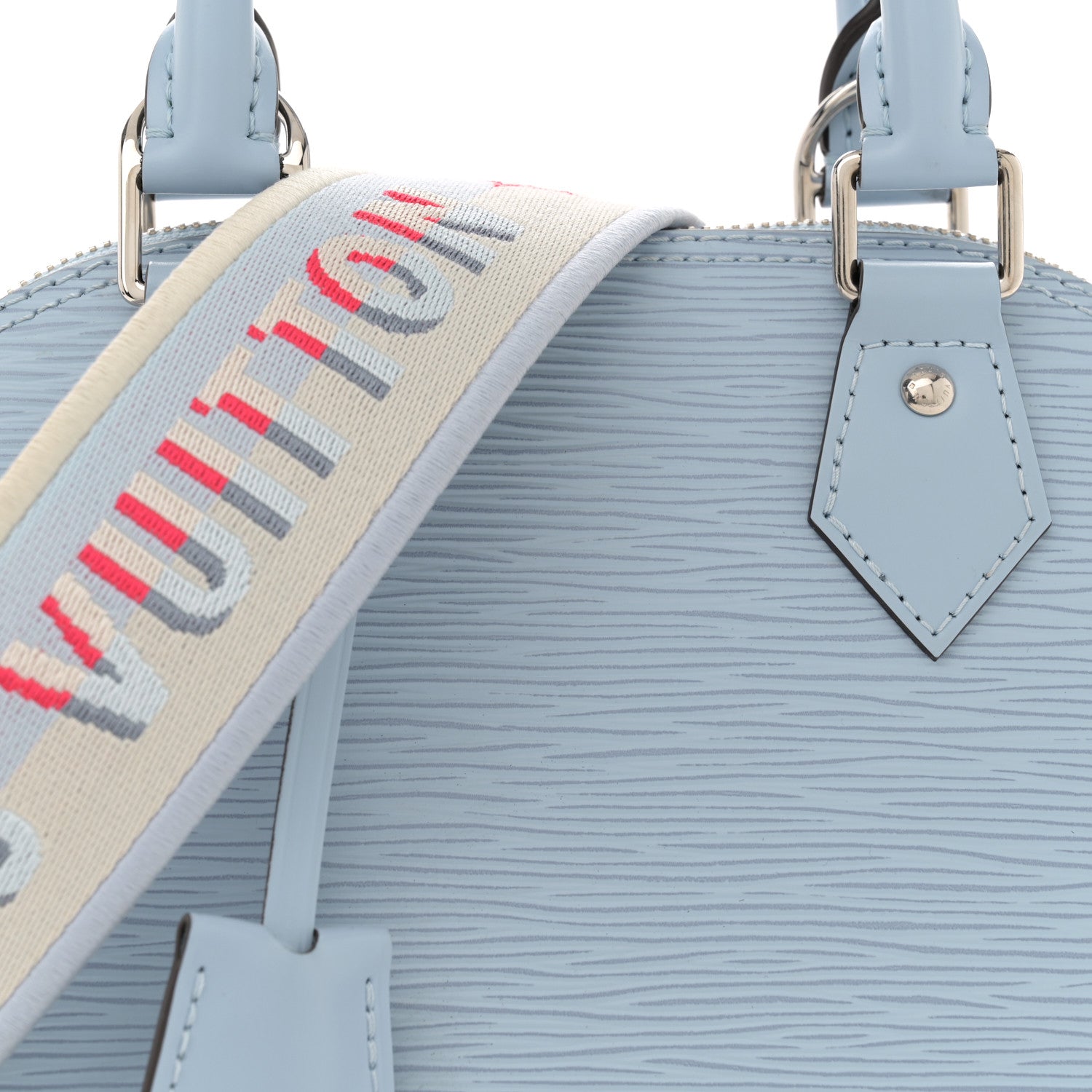 Louis Vuitton Epi Jacquard Alma BB Cloud Blue 7 of 11